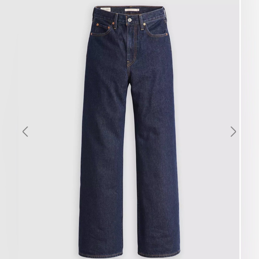 Levi’s Ribcage Wide Leg Dark Blue Jeans